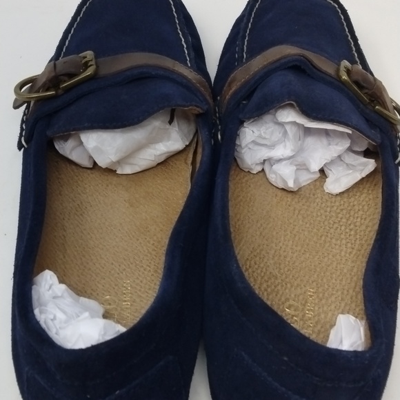 Blue suede polo ralph lauren loafers size 16D - Picture 7 of 12